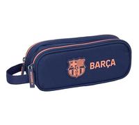 F.C.Barcelona Trousse Double pour Enfant, idéale pour Les Enfants d'âge Scolaire, Confortable et Polyvalente, qualité et résistance, 21 x 6 x 8 cm