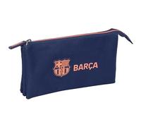 F.C.Barcelona Trousse Triple, idéale pour Les Enfants d'âge Scolaire, Confortable et Polyvalente, qualité et résistance, 22 x 3 x 12 cm