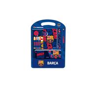 F.C. Barcelone 1ère équipe 25/26 - Set d'écriture, étui cadeau, trousse métallique, trousse pour enfant, idéal pour enfants, confortable et polyvalent, qualité et résistance, 27 x 3 x 37,5 cm, Bleu