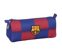 F.C. Barcelone 1ère équipe 25/26 Trousse avec fermeture éclair et compartiment, trousse pour enfant, idéale pour les enfants d'âge scolaire, confortable et polyvalent, qualité et résistance, 21 x 7 x