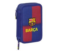F.C. Barcelone 1ère équipe 25/26 - Trousse scolaire pour enfant, avec 29 outils inclus, idéale pour les enfants de 5 à 14 ans, confortable et polyvalente, qualité et résistance, 12,5 x 4 x 19,5 cm