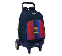 F.C. Barcelone 1ère équipe 26/27 - Grand sac à dos à roulettes compact évolution amovible idéal pour enfants de différents âges