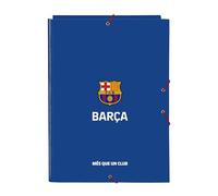 F.C. BARCELONE 2ème ÉQUIPATION Classeur Folio avec 3 rabats, idéal pour les enfants de différents âges, confortable et polyvalent, qualité et résistance, 26 x 36,5 cm, bleu et grenat, Bleu/grenat,
