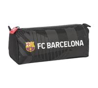 F.C. Barcelone Black Trousse avec fermeture éclair et compartiment, trousse pour enfant, idéale pour les enfants d'âge scolaire, confortable et polyvalente, qualité et résistance, 21 x 7 x 8 cm,