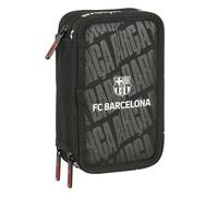 Safta Trousse triple FC Barcelona 37 pièces 12,5x19,5x5,5 cm Noir