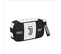 F.C. Juventus Trousse d'école Seven Quick Case Juventus, avec papeterie, 1 fermeture éclair 22 x 12 x 6 cm, produit officiel