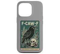 F-Caw-F and Have A Nice Day Carte de Tarot Motif Corbeau Noir Coque pour iPhone 13 Pro