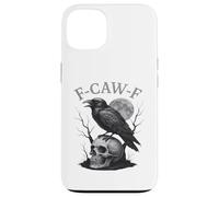 F-Caw-F Black Crow Bird Rétro Vintage Gothic Moon F-Caw-F Coque pour iPhone 13
