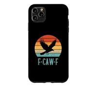 F-Caw-F Black Crow Black Bird Rétro Sunset Vintage F-Caw-F Coque pour iPhone 11 Pro Max