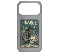 F-Caw-F Black Crow Pun Carte de Tarot Humoristique avec Inscription en Anglais « Black Crow » Coque pour iPhone 17 Pro Max