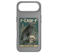 F-Caw-F Black Crow Pun Carte de Tarot Humoristique avec Inscription en Anglais « Black Crow » Coque pour iPhone Air