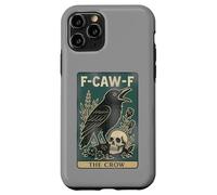 F-Caw-F Black Crow Pun Carte de Tarot Humoristique avec Inscription en Anglais « Black Crow » Coque pour iPhone 11 Pro