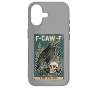 F-Caw-F Black Crow Pun Carte de Tarot Humoristique avec Inscription en Anglais « Black Crow » Coque pour iPhone 17