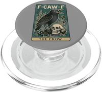 F-Caw-F Black Crow Pun Carte de Tarot Humoristique avec Inscription en Anglais « Black Crow » PopSockets PopGrip pour MagSafe