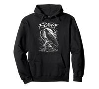 F-Caw-F Black Crow Raven F Caw F Gothic Bird Lover Humour Sweat à Capuche