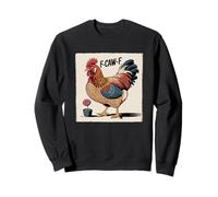 F-Caw-F Chicken FCAWF Chicken Funny Humor Japanese Art Sweatshirt