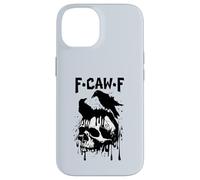 F-Caw-F Corbeau Noir Oiseau Noir Funny Crow F-Caw-F Coque pour iPhone 14