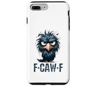 F-Caw-F Corbeau noir Oiseau noir Funny Crow F-Caw-F Coque pour iPhone 7 Plus/8 Plus