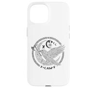 F CAW F Corbeau Nordique Viking Oiseau drôle Mauvais langage Coque pour iPhone 15