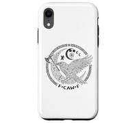 F CAW F Corbeau Nordique Viking Oiseau drôle Mauvais langage Coque pour iPhone XR