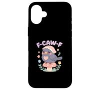 F Caw F Crow Cottagecore pour Femmes Mignonnes et drôles Coque pour iPhone 16 Plus