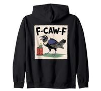 F-Caw-F Crow FCAWF Crow Funny Humor Japanese Art Sweat à Capuche