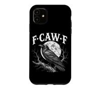 F-Caw-F Crow Moon Black Bird Gothic Adult Humour Crow Lover Coque pour iPhone 11