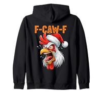 F-CAW-F Funny Chicken Christmas F CAW F Citation Meme Men Women Sweat à Capuche