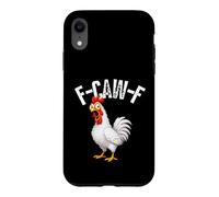 F-Caw-F Funny Chicken Hilarious Rooster Meme Graphic Tee Coque pour iPhone XR