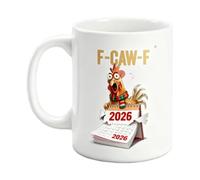 F-CAW-F Funny Poulet Tasses For Men, Nouveauté Tasses De Coq À Café En Céramique Avec Poignée, 11 Oz Pour Le Jus De Thé Boissons Froids Milk Family Family Poulet Amours Cuisine Farmhouse Bar Farmhouse