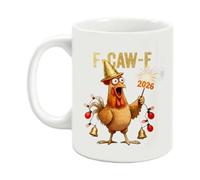 F-CAW-F Funny Poulet Tasses For Men, Nouveauté Tasses De Coq À Café En Céramique Avec Poignée, 11 Oz Pour Le Jus De Thé Boissons Froids Milk Family Family Poulet Amours Cuisine Farmhouse Bar Farmhouse