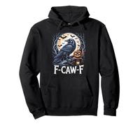 F-Caw-F Halloween, Corbeau, Lune, drôle, FCAWF, Spooky Vintage Sweat à Capuche