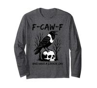 F-CAW-F Pied Crow Afrique du Sud Lekker Thanksgiving Funny Manche Longue