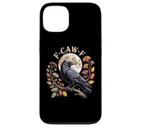 F-Caw-F Raven Moon Gothic Halloween Black Crow Bird Lover Coque pour iPhone 13
