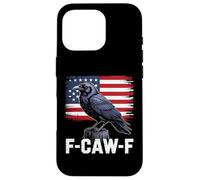 F-Caw-F Raven Moon Gothic Halloween Black Crow Bird Lover Coque pour iPhone 16 Pro