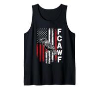 F-Caw-F Raven Moon Gothic Halloween Black Crow Bird Lover Débardeur