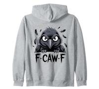 F-Caw-F Raven Moon Gothic Halloween Black Crow Bird Lover Sweat à Capuche
