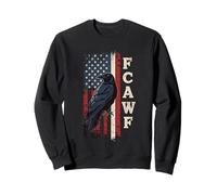 F-Caw-F Raven Moon Gothic Halloween Black Crow Bird Lover Sweatshirt