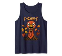 F-CAW-F Turkey Angry Thanksgiving Bird Funny Gobble Débardeur
