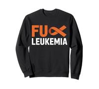 F-CK Chemise de Sensibilisation au Cancer avec Ruban Orange pour survivants de la leucémie Sweatshirt