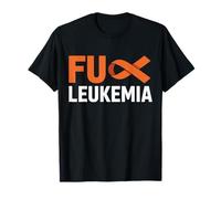 F-CK Chemise de Sensibilisation au Cancer avec Ruban Orange pour survivants de la leucémie T-Shirt