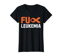 F-CK Chemise de Sensibilisation au Cancer avec Ruban Orange pour survivants de la leucémie T-Shirt Graphique avec Valeur