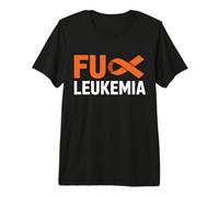 F-CK Chemise de Sensibilisation au Cancer avec Ruban Orange pour survivants de la leucémie T-Shirt Haut de Gamme