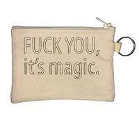 F*ck You It's Magic Porte-monnaie Beige