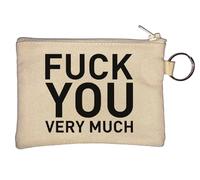 F*ck You Very Much Porte-monnaie Beige