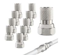 F-Connector 7mm,Connecteur F,10 PCS Prise F,Adaptateur Antenne TV,Prise Antenne TV,Fiche Antenne TV,Câble Type F,F Connector,Prise Coaxial TV,Fiche Coaxiale TV,F Type,Cable Coaxial Fiche F