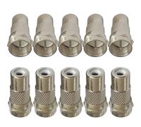 F Connector to RCA, TV Coaxial Cable Antenna Adapter F Male to RCA Female for Atari 2600/7800, for Sega, for Coleco, 10pcs