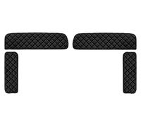 F-CORE Caches des Cabine Camion compatibilité pour Man TGX 01.07-12.17 Couvercles de vitres latérales Noir