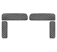 F-CORE Caches des Cabine Camion compatibilité pour Man TGX 01.07-12.17 Couvercles de vitres latérales Gris