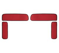 F-CORE Caches des Cabine Camion compatibilité pour Man TGX 01.07-12.17 Couvercles de vitres latérales Rouge